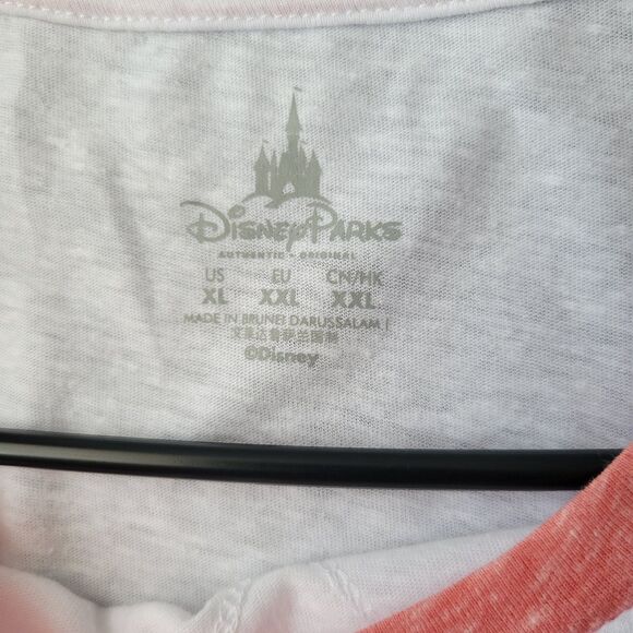 Disney Parks XL White Raglan Minnie Surfing Its A Shore Thing Jersey T-Shirt 676 - Picture 4 of 8